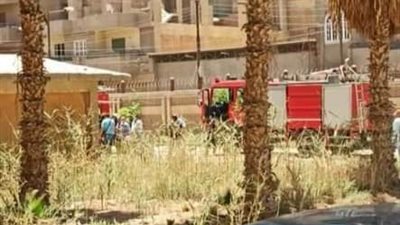 السيطرة على حريق محدود بجوار كلية هندسة بنها