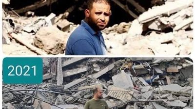 صحفي فلسطيني يروي تفاصيل تدمير منزله مرتين بعد قصف قوات الاحتلال (خاص)