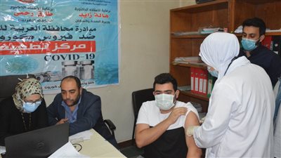 135 مستشارًا من النيابة الإدارية بالغربية يحصلون على لقاح كورونا 