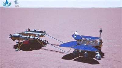 الصين تنشر صورًا لمركبتها الفضائية على سطح كوكب المريخ