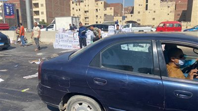 إصابة 3 أشخاص في حادث انقلاب سيارة بطريق بنها - المنصورة 