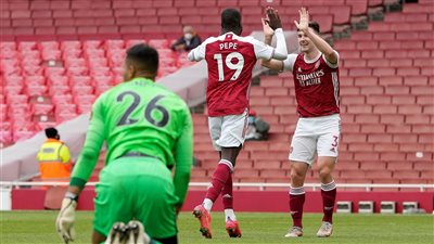 أرسنال يفوز على برايتون بثنائية.. وليدز يضرب وست بروميتش بثلاثية في ختام البريميرليج