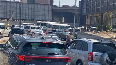 تكدس مروري أعلى الطريق الدائري ومحور 26 يوليو (صور)