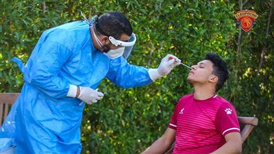 سيراميكا كليوباترا يخضع لمسحة كورونا قبل مواجهة إنبي (صور)