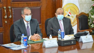 وزيرا التنمية المحلية والاتصالات يبحثان مجالات التعاون المشترك ضمن المبادرة الرئاسية 