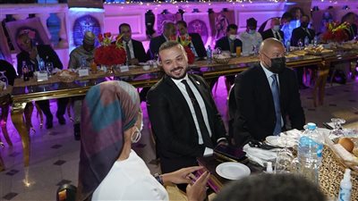 وزير الرياضة وأحمد دياب في حفل عشاء اجتماعات عمومية اللجان الأولمبية (صور)