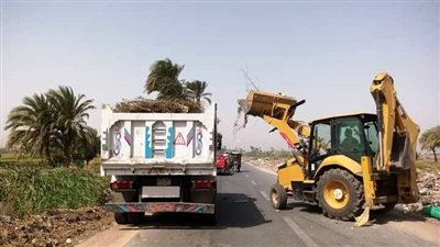 رفع 1170 طن قمامة وتركيب 1827 كشاف إنارة خلال 7 أيام بسوهاج