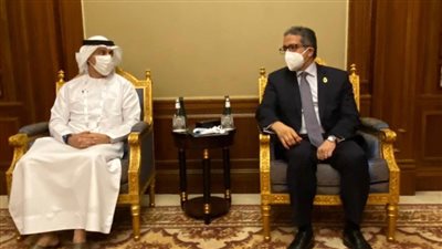 العناني يلتقي مستشار العاهل السعودي بعد تعيينه بمجلس أمناء هيئة المتحف المصري الكبير (صور)