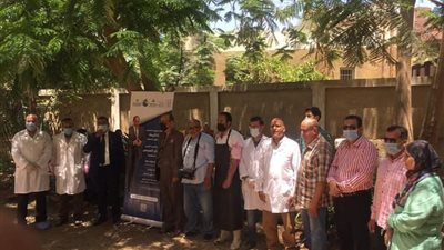 قافلة بيطرية من جامعة بنها لقرية طحانوب بشبين القناطر (صور)