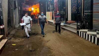 تحرير 42 محضرًا لمخالفي قرار الغلق وضبط شيش بمقهى بكفر الشيخ