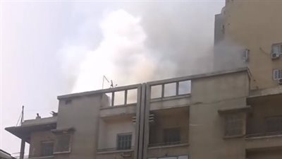 السيطرة على حريق أعلى أحد العقارات بالمنيل