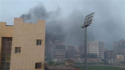 شاهد.. لحظة اندلاع حريق في الصالة المغطاة بنادي طنطا الرياضي (فيديو) 
