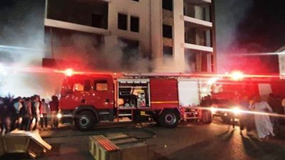 السيطرة على حريق ورشة كاوتش بالبساتين 