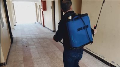 تعقيم مدارس بلطيم استعدادًا لامتحانات الفصل الدراسي الثاني