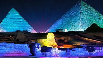 الصوت والضوء: عرض واحد بأهرامات الجيزة اليوم الجمعة 
