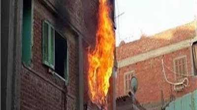 إصابة طفلين في حريق التهم شقة سكنية بسوهاج