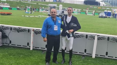 نايل نصار يحقق ذهبية بطولة الجائزة الكبرى للفروسية في سويسرا