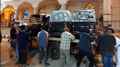 حملة مكبرة لضبط التكاتك والدراجات النارية في كفر الشيخ (صور)