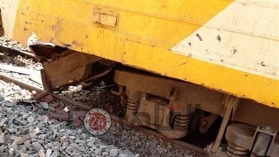 حادث اصطدام جرار الإمداد بقطار ركاب أسوان