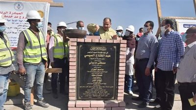 محافظ أسيوط: وضع حجر أساس توسعات محطة معالجة الصرف الصحي بالحبايشة 
