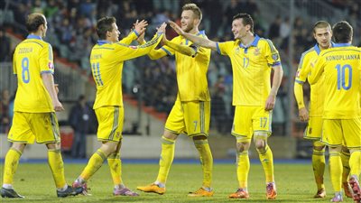 منتخب أوكرانيا يتدرب في مانشستر سيتي قبل مباراته ضد اسكتلندا بتصفيات كأس العالم