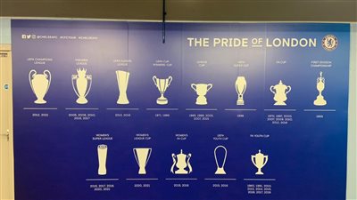 بعد التتويج بدوري الأبطال.. تشيلسي يجدد بنر ممرات ستامفورد بريدج ويضع عنوان 