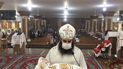 أسقف عام إسنا وأرمنت يترأس قداس عيد الصعود بكنيسة مارجرجس بالأقصر