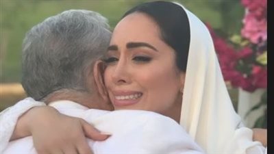 عقد قران محمد فراج وبسنت شوقي.. العروس تذرف دموع الفرحة (صور وفيديو)