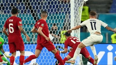 إيطاليا تضرب تركيا بالهدف الأول 
