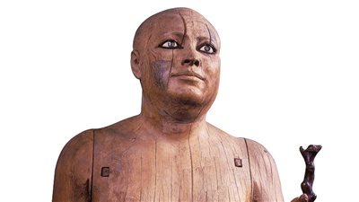 المتحف المصري بالتحرير يعرض تمثالا لشيخ البلد 