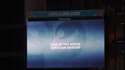 رسميا.. إريكسن رجل مباراة فنلندا والدنمارك في يورو 2020 