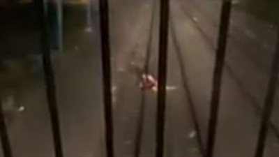 قائد قطار ومساعده ينقذان شابًا حاول الانتحار على القضبان ببني سويف (فيديو)