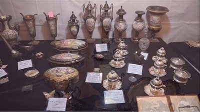 قطع أثرية مطعمة بالماس.. شاهد مضبوطات شقة الزمالك (فيديو وصور)