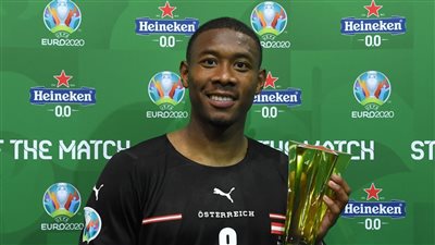 ألابا الأفضل في مباراة النمسا ضد مقدونيا ويحقق رقمًا مميزًا جديدًا