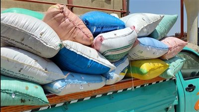 ضبط سيارة محملة بـ3.5 أطنان قمح مخلوط به حشرات وسوس بكفر الشيخ