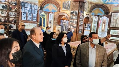 محافظ البحيرة ونائب وزير السياحة والآثار يتفقدان مسار العائلة المقدسة بوادي النطرون (صور) 