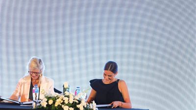 أمينة خليل سفيرة فخرية لصندوق الأمم المتحدة للسكان في مصر (صور)