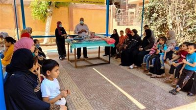 الكشف على 2522 سيدة بالقافلة الطبية في شبين القناطر 