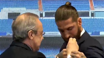 شارة ذهبية وماسية وجولة في دولاب الألقاب.. أبرز مشاهد وداع راموس لريال مدريد