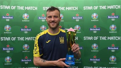 يورو 2020.. يارمولينكو أفضل لاعب في أوكرانيا ضد مقدونيا الشمالية