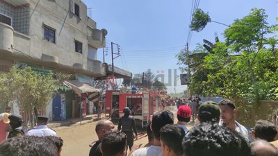 السيطرة على حريق هائل داخل محطة وقود بالباجور في المنوفية