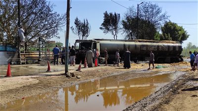 مصدر أمني يكشف أسباب حريق محطة وقود فيشا الصغرى بالمنوفية
