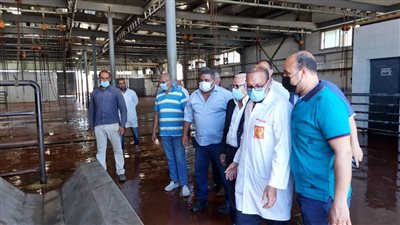 محافظ بورسعيد يتابع تطوير المجزر الآلي استعدادًا لعيد الأضحى (صور) 
