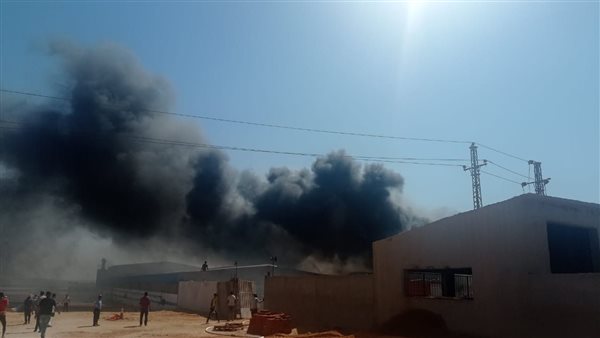 حريق بمخزن شركة للكيماويات