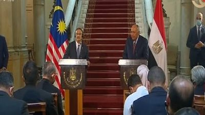 وزير الخارجية: توافق كبير مع ماليزيا بشأن القضية الفلسطينية