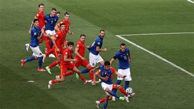 يورو 2020.. إيطاليا تتقدم بهدف على ويلز في الشوط الأول