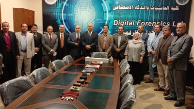 افتتاح معمل الأدلة الرقمية بجامعة بنها (صور) 