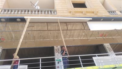 إيقاف 4 مخالفات تحويل من سكني لتجاري وحالة بناء مخالف بحدائق الأهرام 