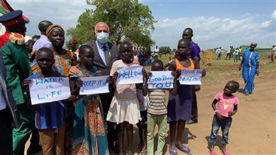 خلال زيارته لجنوب السودان.. وزير الري يفتتح محطة مياه الشرب الجوفية التي أنشأتها مصر بـ