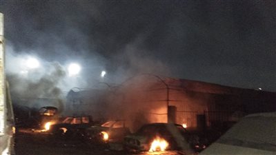 السيطرة على حريق بجراج السيارات في وزارة الزراعة